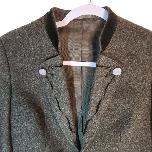 Trey Lodenfrey Wool Jacket Blazer w/Cut-Out Detail on Lapels Women's Size Small - Picture 3 of 12
